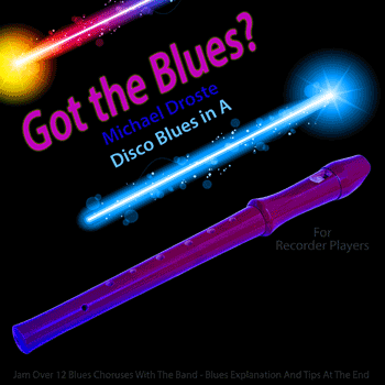 Recorder Disco Blues in A Play The Blues